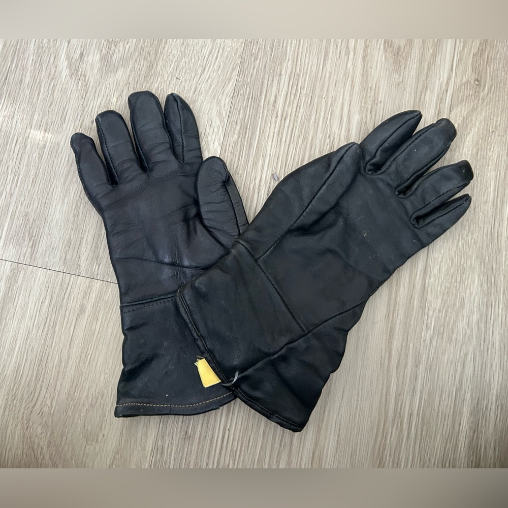 Harley Davidson Black Leather Gloves‎ Size 7 Classic Biker Motorcycle Rock